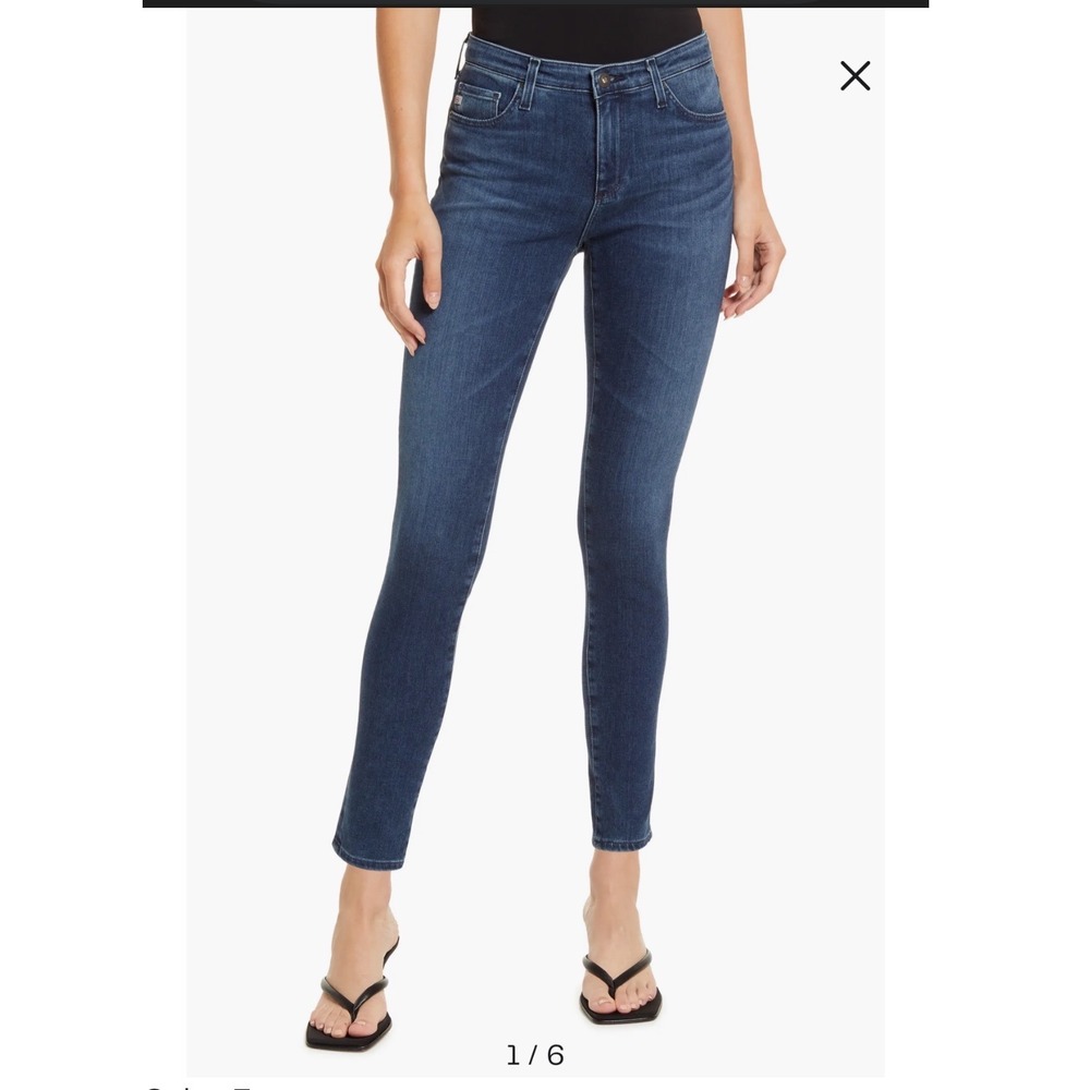 AG Adriano Goldschmied The Legging Ankle Super‎ Skinny Jeans Dark Wash Indigo